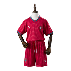 Camisa de Futebol Portugal + Shorts Kit Puma 2026 Principal - Kit Infantil