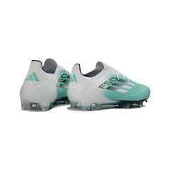 Chuteira Campo FG Adidas F50 Primeknit Elite Branca e Prateada