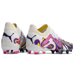 Chuteira Campo FG Puma Future Ultimate Pack Creativity Preta e Amarela