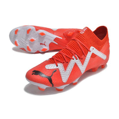 Chuteira Campo FG Puma Future Ultimate Vermelha e Branca