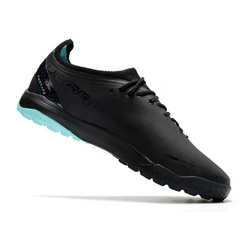 Chuteira Society TF Puma Ultra Ultimate Preta e Azul