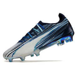 Chuteira Campo FG Puma Ultra Ultimate Pack Elements Preta e Branca