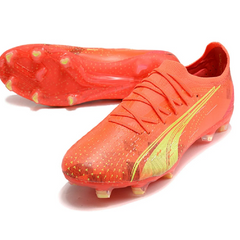 Chuteira Campo FG Puma Ultra Ultimate Fearless Pack Preta e Amarela