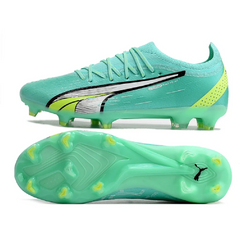 Chuteira Campo FG Puma Ultra Ultimate Verde e Preta