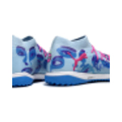Chuteira Society TF Puma Future 8 Azul-Clara