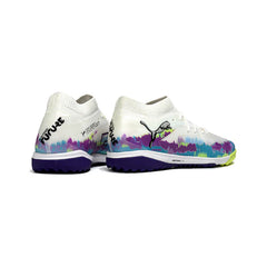 Chuteira Society TF Puma Future 8 Pack Branco Brilliance 3.0