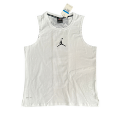 Camiseta sin mangas Jordan en blanco y negro