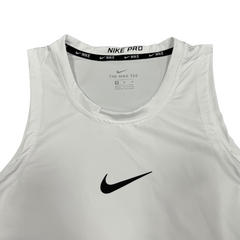 Camiseta sin mangas Nike blanca