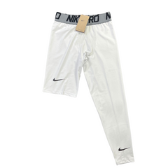 Pantalones de capa base recortados Nike blancos