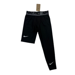 Calça Segunda Pele Cortada Nike Preta