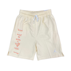 Pantalones cortos Jordan en color beige, blanco y rojo