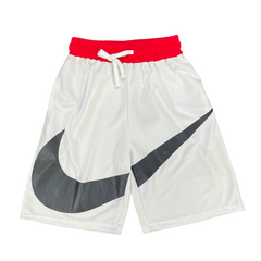 Short Nike Branco, Vermelho e Cinza