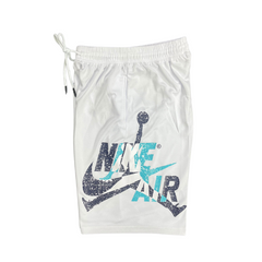 Pantalones cortos Nike Air Jordan en blanco, gris y azul