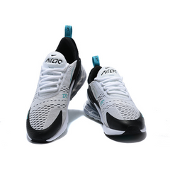 Tênis Nike Air Max 270 React Branco, Preto e Azul - VENI Futebol