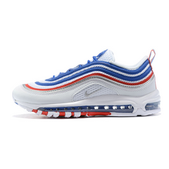 Tênis Nike Air Max 97 Branco, Azul e Vermelho