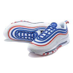 Tênis Nike Air Max 97 Branco, Azul e Vermelho - VENI Futebol