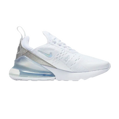 Zapatillas Nike Air Max 270 React blancas y plateadas