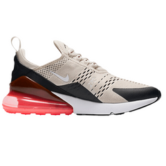 Nike Air Max 270 React en tonos hueso claro y punzonado intenso