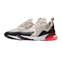 Nike Air Max 270 React en tonos hueso claro y punzonado intenso