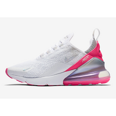 Tênis Nike Air Max 270 React White Laser Fuschia