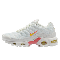 Tênis Nike Air Max Plus TN Branco, Rosa e Amarelo