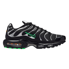 Zapatillas Nike Air Max Plus TN negras, plateadas y verdes