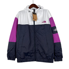 Jaqueta Corta-Vento The North Face Branca, Rosa e Azul