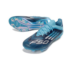 Chuteira Campo FG Adidas F50+ Elite Azul e Preta