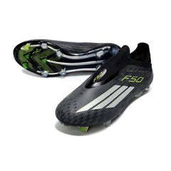 Chuteira Campo FG Adidas F50 Elite Sem Cadarço Preto e Branco