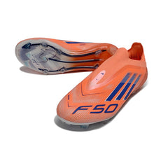 Chuteira Campo FG Adidas F50 Elite Sem Cadarço Pack Coral Blaze