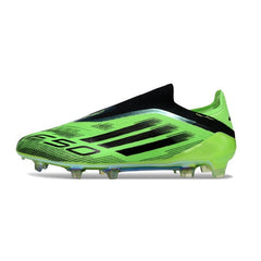 Chuteira Campo FG Adidas F50 Elite Sem Cadarço Verde e Preta