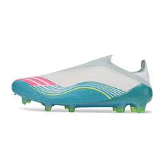 Chuteira Campo FG Adidas F50 Elite Sem Cadarço Pack Messi Aurora Radiante