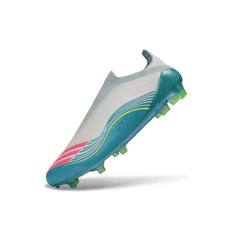 Chuteira Campo FG Adidas F50 Elite Sem Cadarço Pack Messi Aurora Radiante