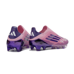 Chuteira Campo FG Adidas F50 Elite Sem Cadarço Roxa Infantil