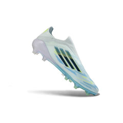 Chuteira Campo FG Adidas F50 Elite Sem Cadarço Branca Infantil