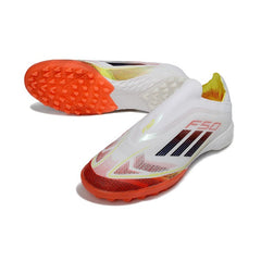 Chuteira Society TF Adidas F50 Sem Cadarço Elite Pack Pure Victory