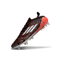 Chuteira Campo Molhado SG Adidas F50 Primeknit Elite Marrom e Vermelha