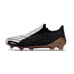 Chuteira Campo FG Adidas F50 Spider Preta, Branca e Bronze