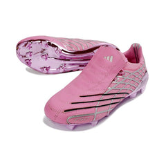 Chuteira Campo FG Adidas F50 Spider Rosa e Prateada