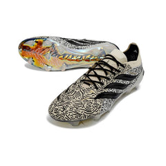Chuteira Campo FG Adidas Predator 26 Elite Preta, Bege e Branca