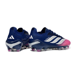 Chuteira Campo FG Adidas Predator 26 Elite Azul e Rosa