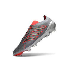 Chuteira Campo FG Adidas Predator 26 Elite Cinza e Laranja