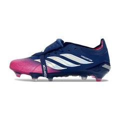 Chuteira Campo FG Adidas Predator 26 Elite Com Língua Rosa e Roxa Infantil