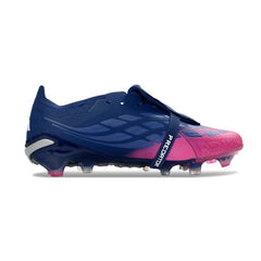 Chuteira Campo FG Adidas Predator 26 Elite Com Língua Rosa e Roxa Infantil