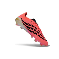Chuteira Campo FG Adidas Predator 26 Elite Rosa-Salmão Infantil