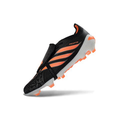 Chuteira Campo FG Adidas Predator 26 Elite Com Língua Preto e Laranja