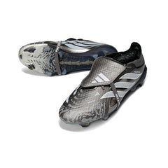 Chuteira Campo FG Adidas Predator 26 Elite Com Língua Cinza