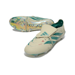 Chuteira Campo FG Adidas Predator 26 Elite Com Língua Verde-Clara