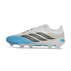 Chuteira Campo FG Adidas Predator 26 Elite Branca e Azul
