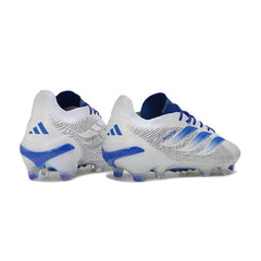 Chuteira Campo FG Adidas Predator 26 Elite Branco e Azul